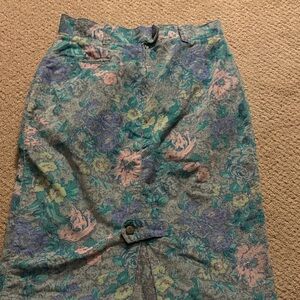 Vintage Floral Women's Pencil Skirt